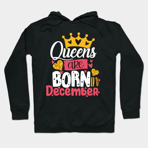 Queen are born in december Hoodie by Sabahmd